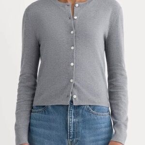 Everlane Cropped Cashmere Cotton Cardigan